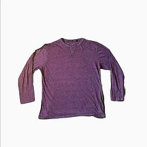 Beverly Hills Polo Club Men’s XL Crew Neck Long Sleeve Tee Heathered Maroon